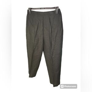 Coldwater Creek Linen Blend Wide Leg Cropped women high rise Large Petite NWOT